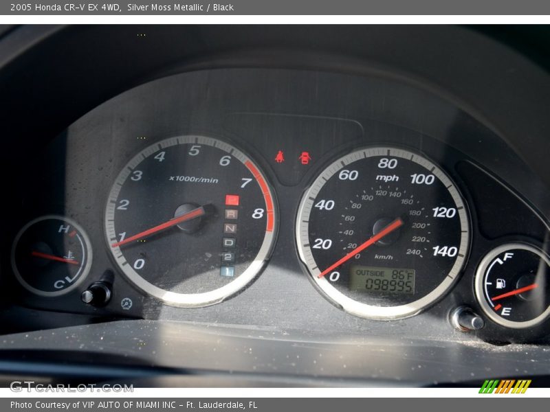 Silver Moss Metallic / Black 2005 Honda CR-V EX 4WD