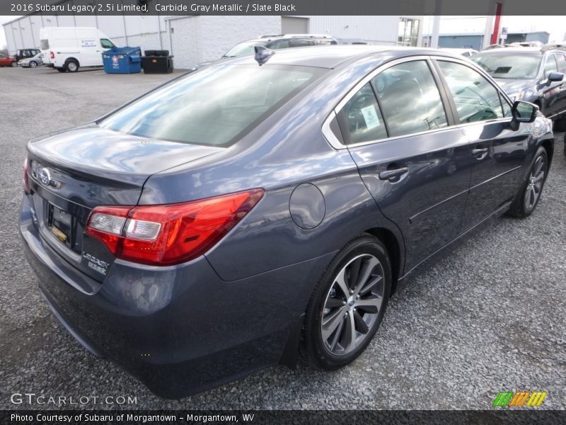Carbide Gray Metallic / Slate Black 2016 Subaru Legacy 2.5i Limited