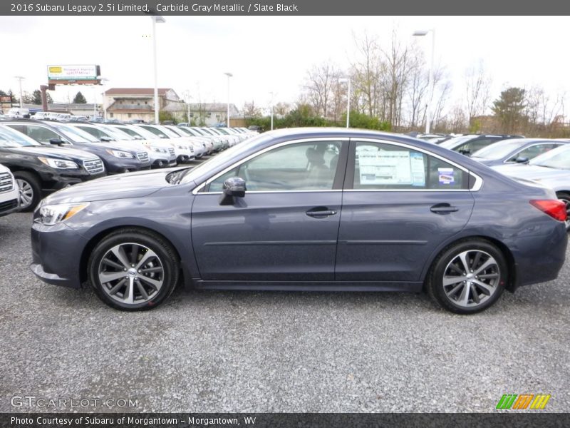 Carbide Gray Metallic / Slate Black 2016 Subaru Legacy 2.5i Limited