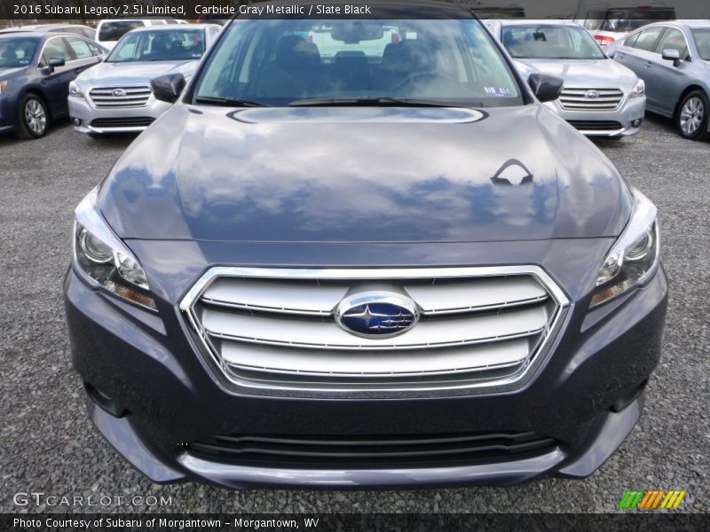 Carbide Gray Metallic / Slate Black 2016 Subaru Legacy 2.5i Limited