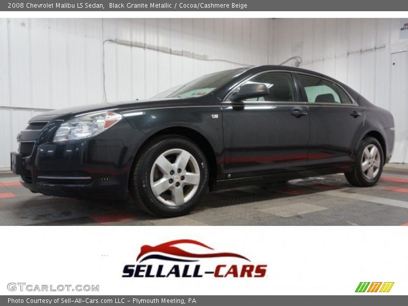 Black Granite Metallic / Cocoa/Cashmere Beige 2008 Chevrolet Malibu LS Sedan