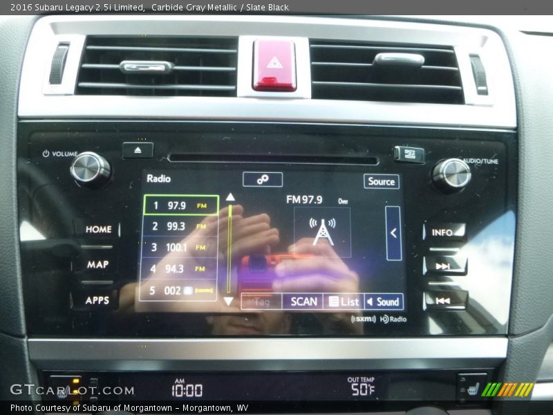 Carbide Gray Metallic / Slate Black 2016 Subaru Legacy 2.5i Limited