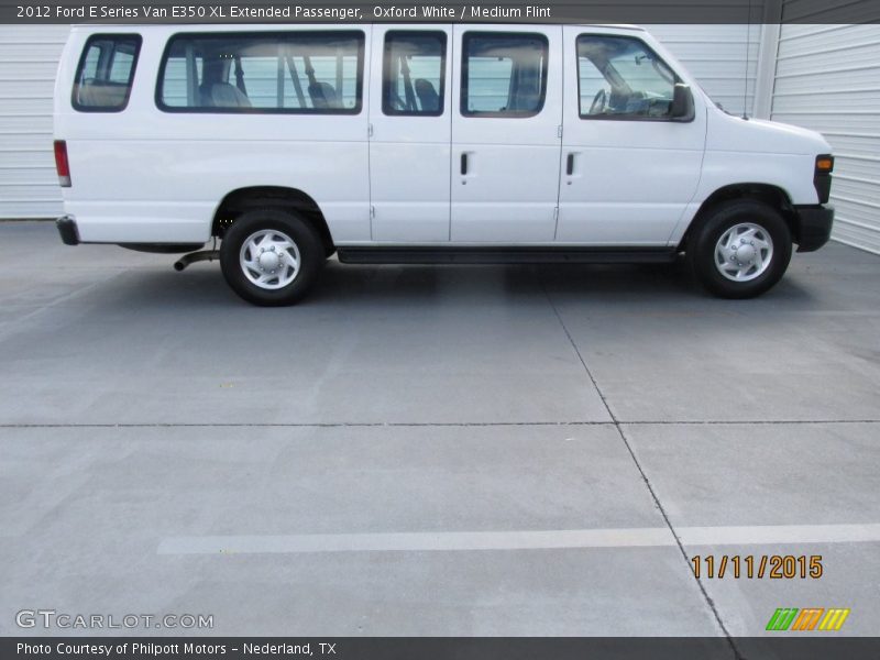 Oxford White / Medium Flint 2012 Ford E Series Van E350 XL Extended Passenger