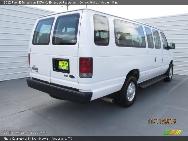 Oxford White / Medium Flint 2012 Ford E Series Van E350 XL Extended Passenger