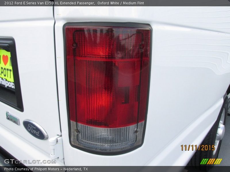 Oxford White / Medium Flint 2012 Ford E Series Van E350 XL Extended Passenger