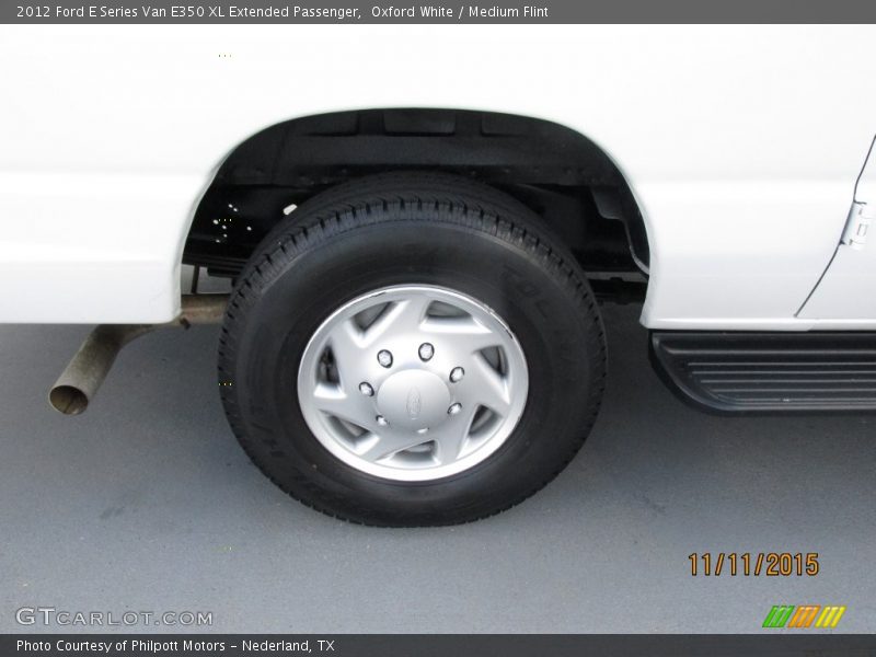 Oxford White / Medium Flint 2012 Ford E Series Van E350 XL Extended Passenger