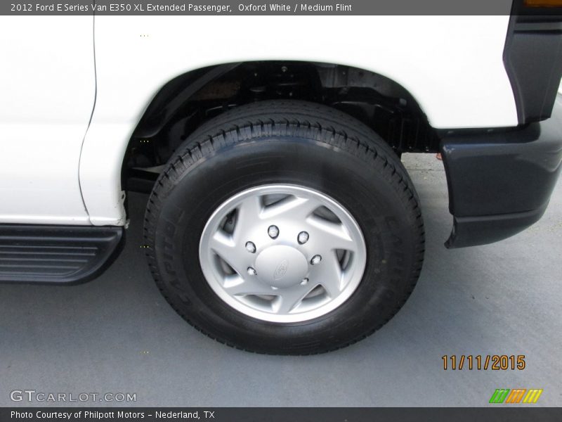 Oxford White / Medium Flint 2012 Ford E Series Van E350 XL Extended Passenger