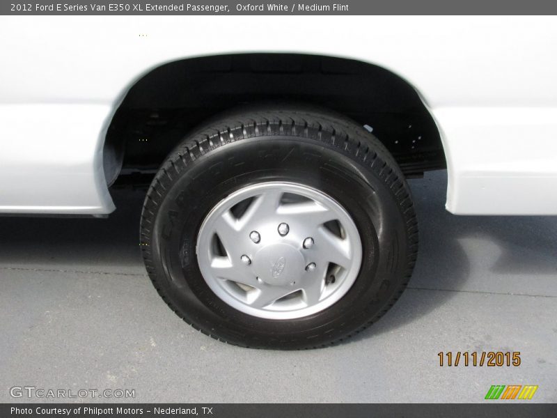 Oxford White / Medium Flint 2012 Ford E Series Van E350 XL Extended Passenger