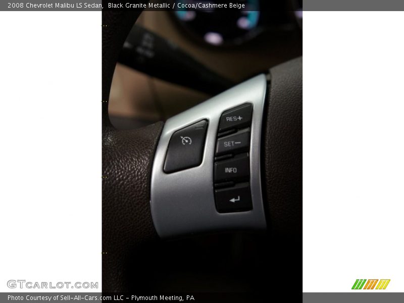 Black Granite Metallic / Cocoa/Cashmere Beige 2008 Chevrolet Malibu LS Sedan