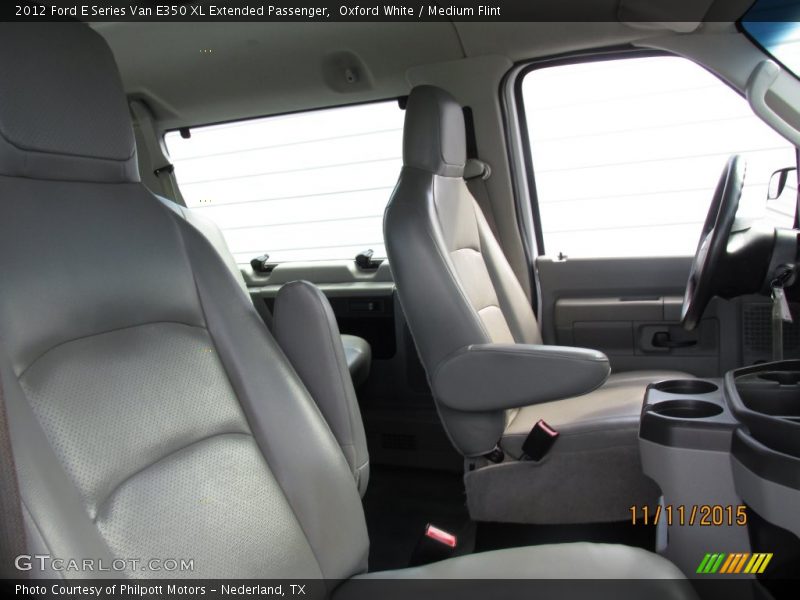 Oxford White / Medium Flint 2012 Ford E Series Van E350 XL Extended Passenger