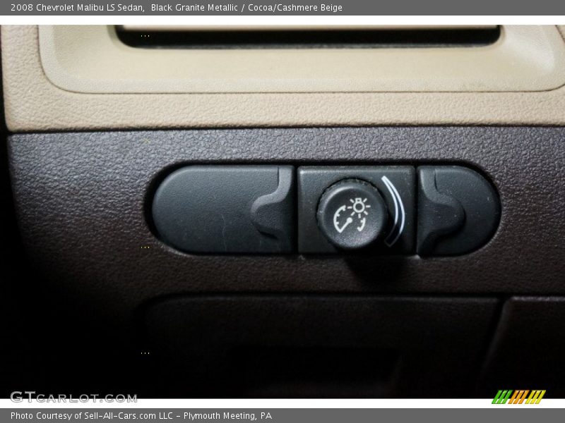 Black Granite Metallic / Cocoa/Cashmere Beige 2008 Chevrolet Malibu LS Sedan