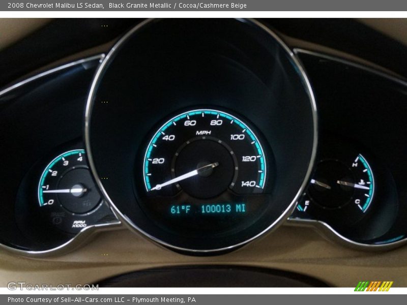 Black Granite Metallic / Cocoa/Cashmere Beige 2008 Chevrolet Malibu LS Sedan