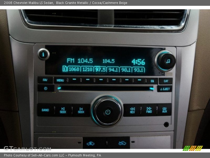Black Granite Metallic / Cocoa/Cashmere Beige 2008 Chevrolet Malibu LS Sedan