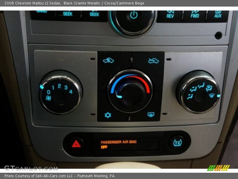 Black Granite Metallic / Cocoa/Cashmere Beige 2008 Chevrolet Malibu LS Sedan