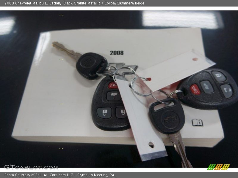 Black Granite Metallic / Cocoa/Cashmere Beige 2008 Chevrolet Malibu LS Sedan