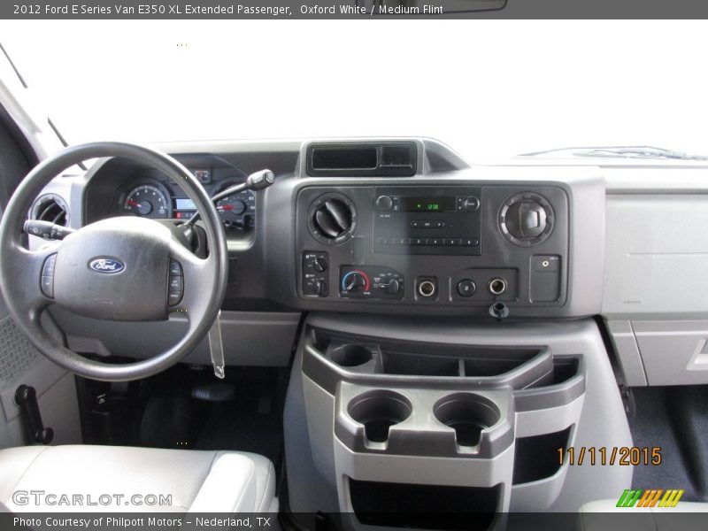 Oxford White / Medium Flint 2012 Ford E Series Van E350 XL Extended Passenger