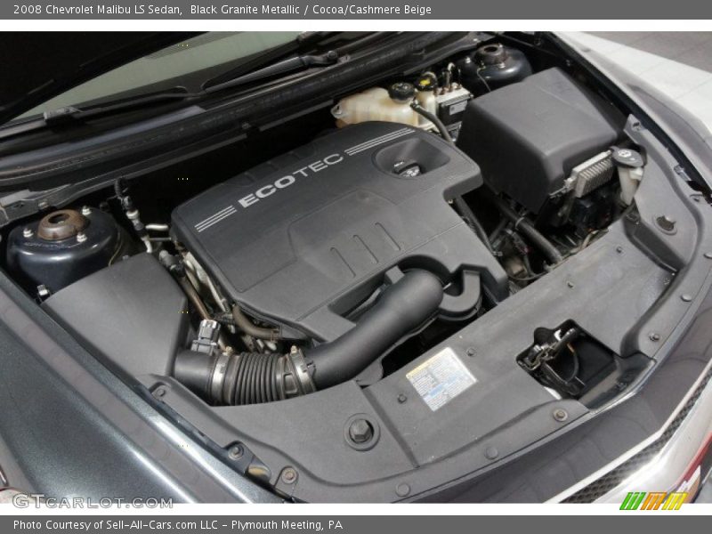 Black Granite Metallic / Cocoa/Cashmere Beige 2008 Chevrolet Malibu LS Sedan
