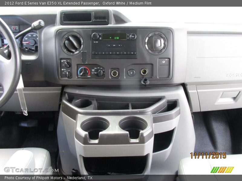 Oxford White / Medium Flint 2012 Ford E Series Van E350 XL Extended Passenger