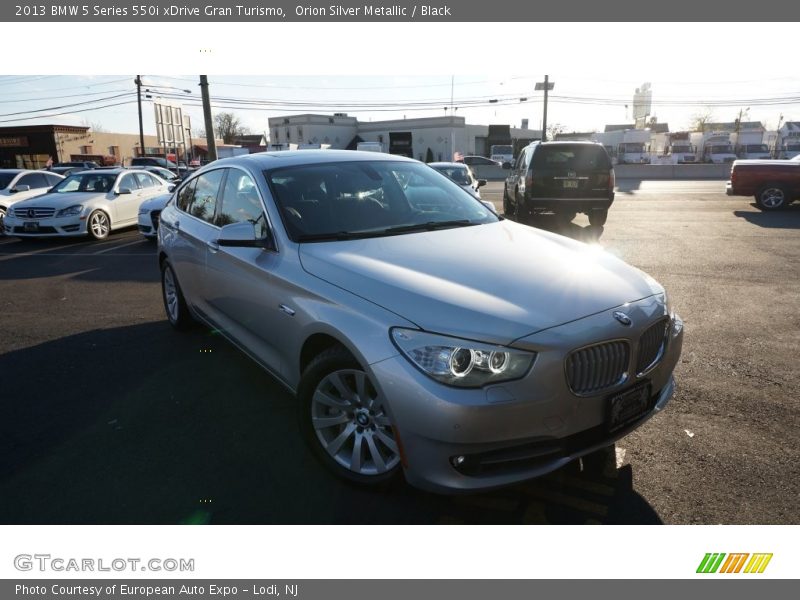 Orion Silver Metallic / Black 2013 BMW 5 Series 550i xDrive Gran Turismo