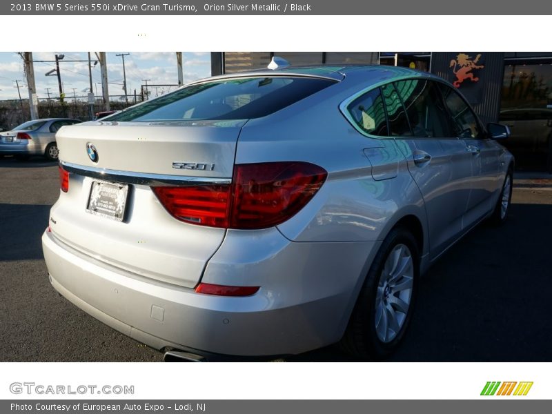 Orion Silver Metallic / Black 2013 BMW 5 Series 550i xDrive Gran Turismo