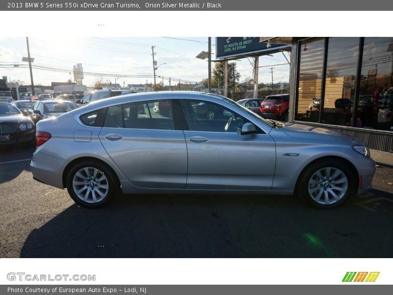 Orion Silver Metallic / Black 2013 BMW 5 Series 550i xDrive Gran Turismo