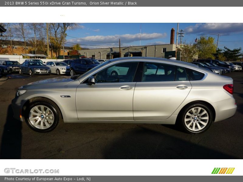 Orion Silver Metallic / Black 2013 BMW 5 Series 550i xDrive Gran Turismo