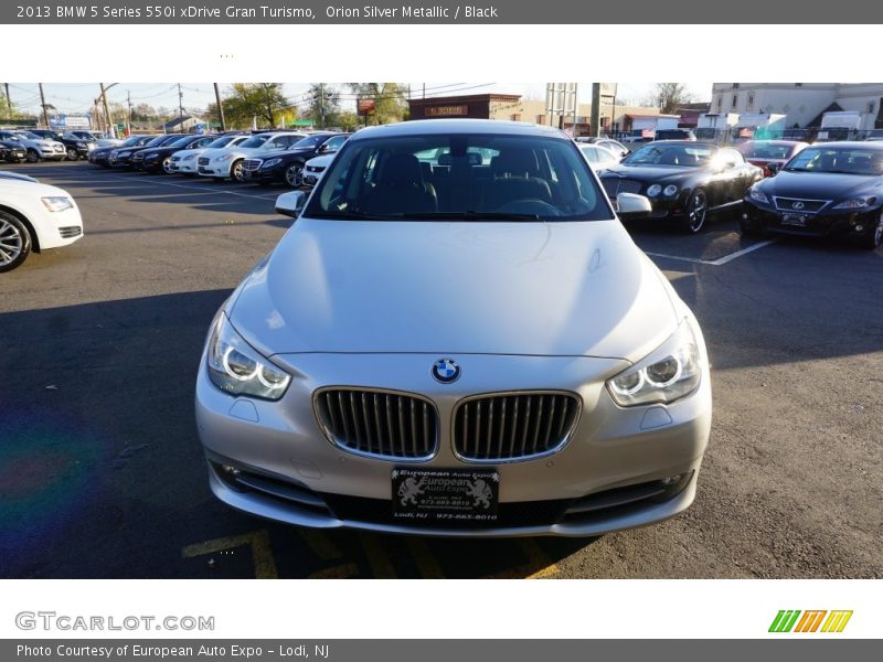 Orion Silver Metallic / Black 2013 BMW 5 Series 550i xDrive Gran Turismo