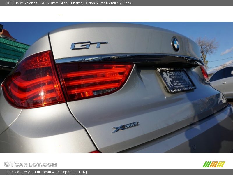 Orion Silver Metallic / Black 2013 BMW 5 Series 550i xDrive Gran Turismo