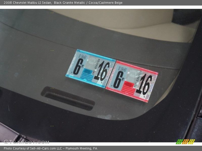 Black Granite Metallic / Cocoa/Cashmere Beige 2008 Chevrolet Malibu LS Sedan