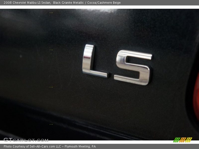 Black Granite Metallic / Cocoa/Cashmere Beige 2008 Chevrolet Malibu LS Sedan