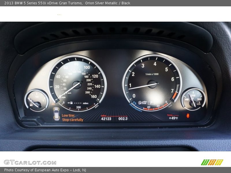 Orion Silver Metallic / Black 2013 BMW 5 Series 550i xDrive Gran Turismo