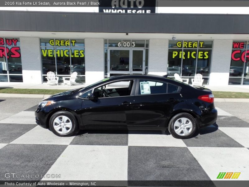 Aurora Black Pearl / Black 2016 Kia Forte LX Sedan