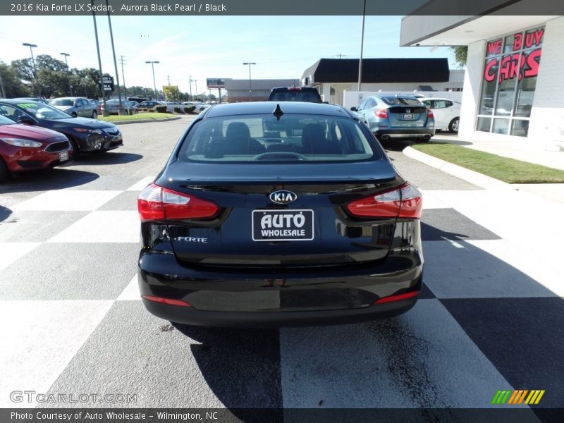 Aurora Black Pearl / Black 2016 Kia Forte LX Sedan