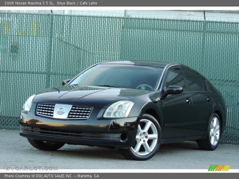 Onyx Black / Cafe Latte 2006 Nissan Maxima 3.5 SL