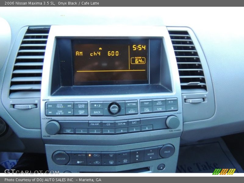 Onyx Black / Cafe Latte 2006 Nissan Maxima 3.5 SL