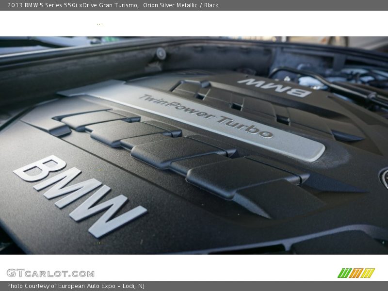 Orion Silver Metallic / Black 2013 BMW 5 Series 550i xDrive Gran Turismo