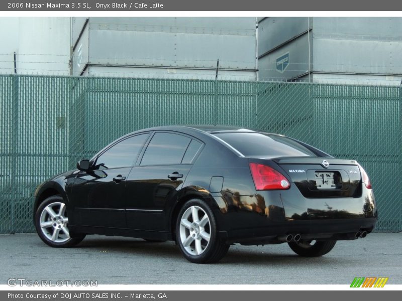 Onyx Black / Cafe Latte 2006 Nissan Maxima 3.5 SL