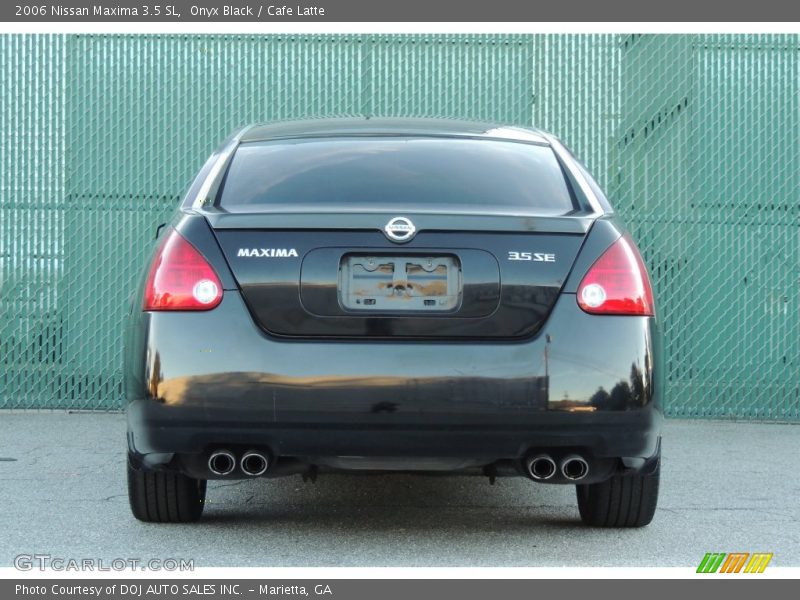 Onyx Black / Cafe Latte 2006 Nissan Maxima 3.5 SL