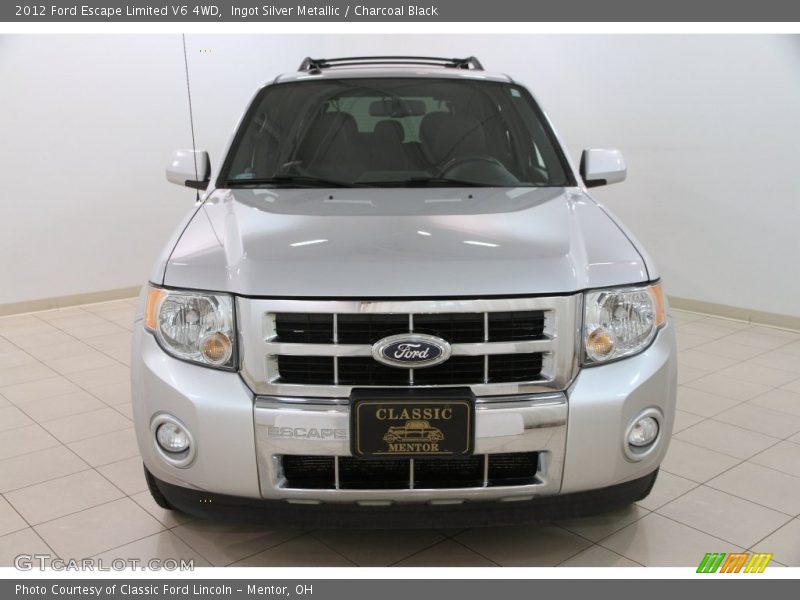 Ingot Silver Metallic / Charcoal Black 2012 Ford Escape Limited V6 4WD