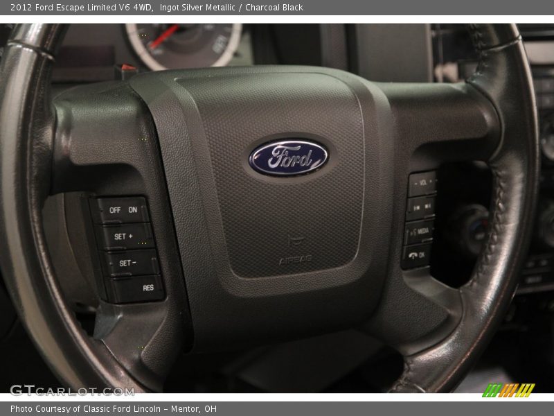 Ingot Silver Metallic / Charcoal Black 2012 Ford Escape Limited V6 4WD