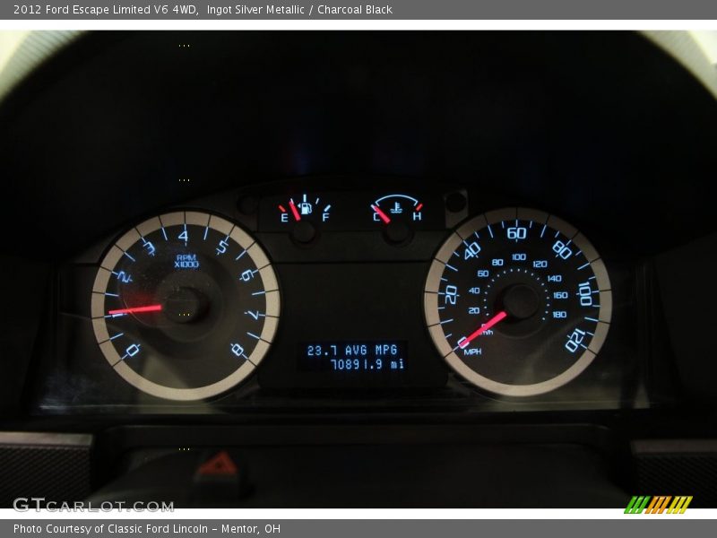 Ingot Silver Metallic / Charcoal Black 2012 Ford Escape Limited V6 4WD
