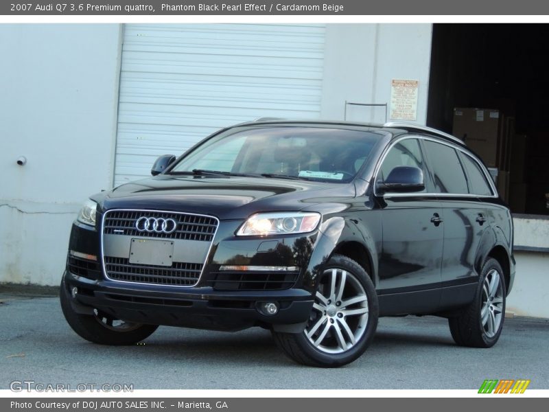 Phantom Black Pearl Effect / Cardamom Beige 2007 Audi Q7 3.6 Premium quattro