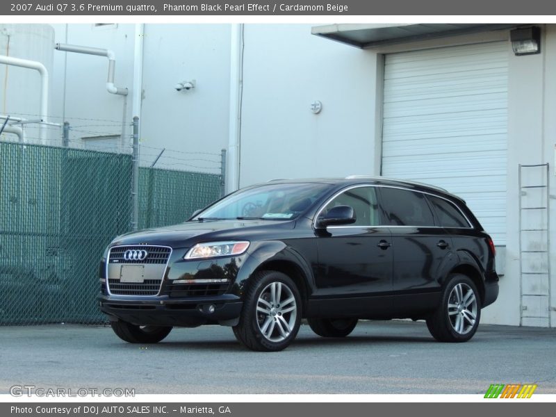 Phantom Black Pearl Effect / Cardamom Beige 2007 Audi Q7 3.6 Premium quattro