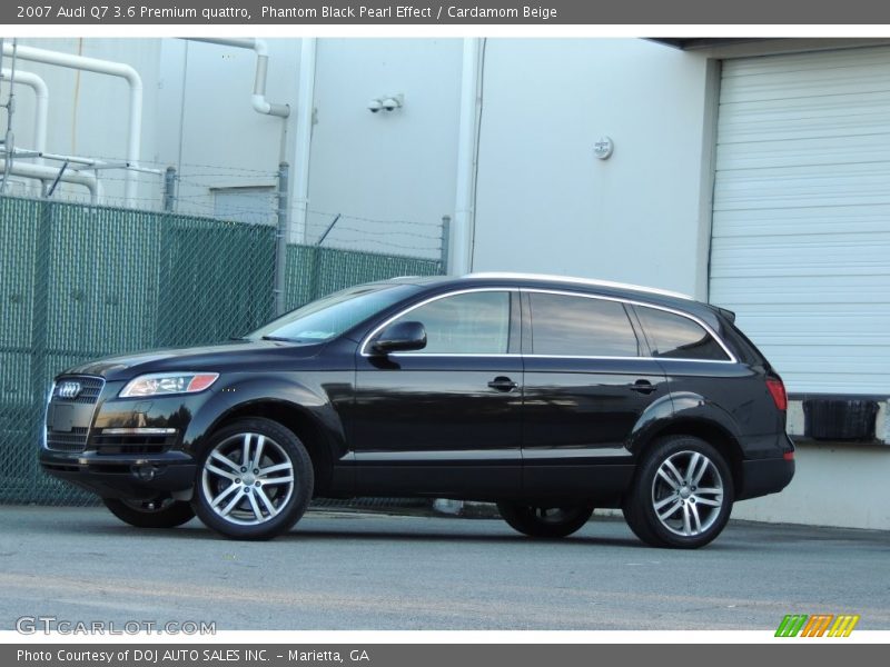 Phantom Black Pearl Effect / Cardamom Beige 2007 Audi Q7 3.6 Premium quattro