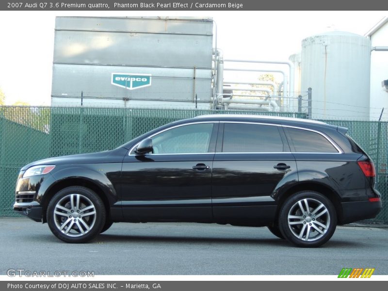 Phantom Black Pearl Effect / Cardamom Beige 2007 Audi Q7 3.6 Premium quattro