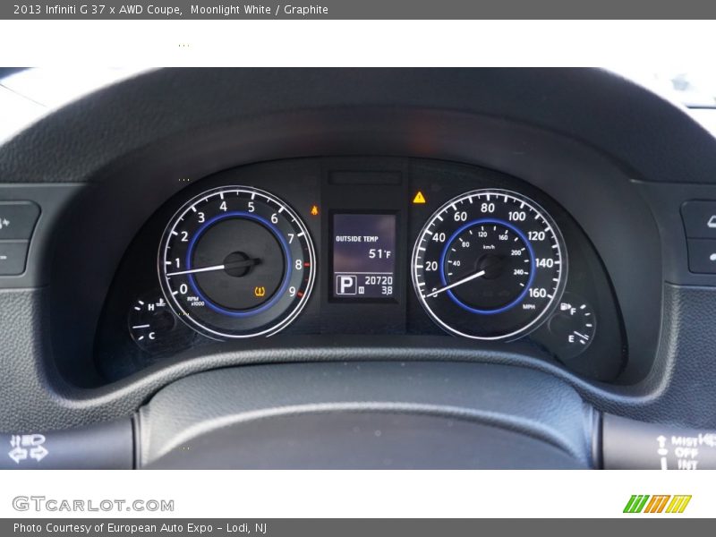 Moonlight White / Graphite 2013 Infiniti G 37 x AWD Coupe