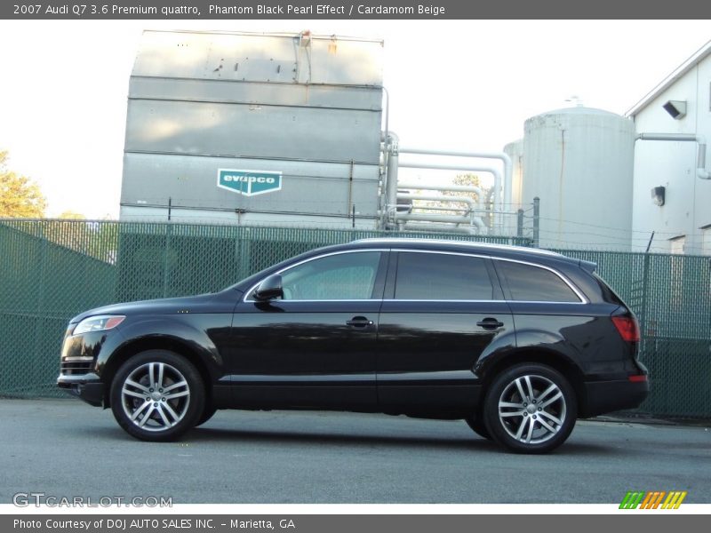 Phantom Black Pearl Effect / Cardamom Beige 2007 Audi Q7 3.6 Premium quattro