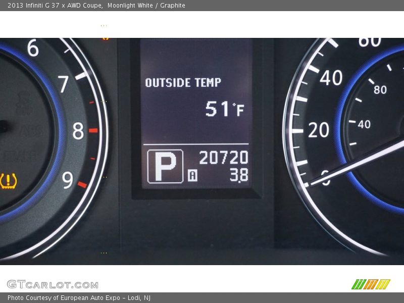 Moonlight White / Graphite 2013 Infiniti G 37 x AWD Coupe