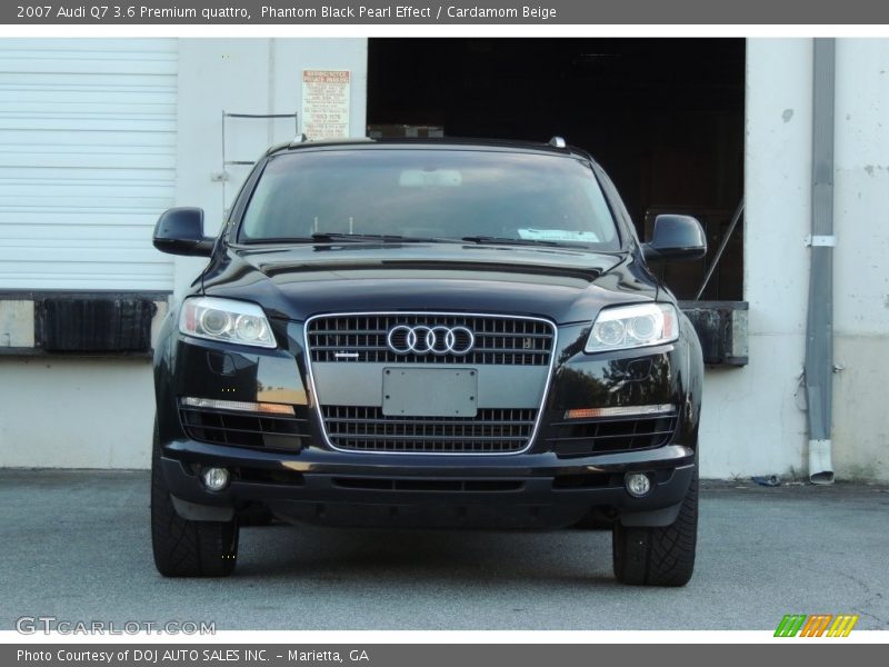 Phantom Black Pearl Effect / Cardamom Beige 2007 Audi Q7 3.6 Premium quattro