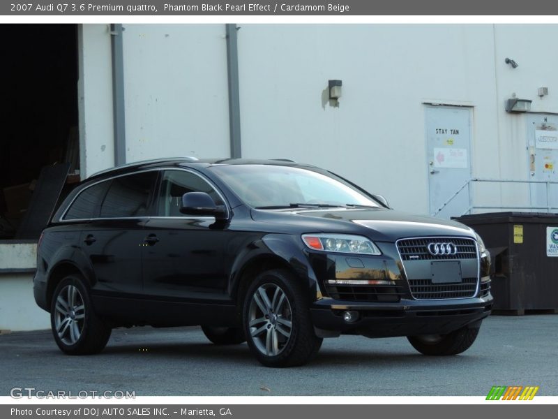 Phantom Black Pearl Effect / Cardamom Beige 2007 Audi Q7 3.6 Premium quattro